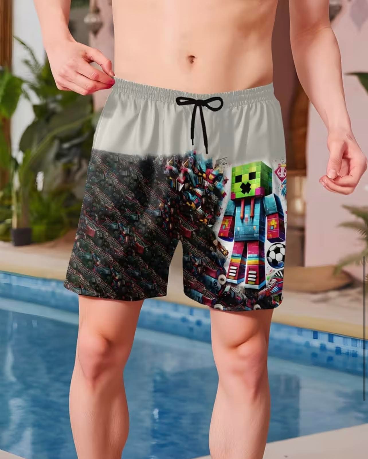 Boys Minecraft Swim Shorts