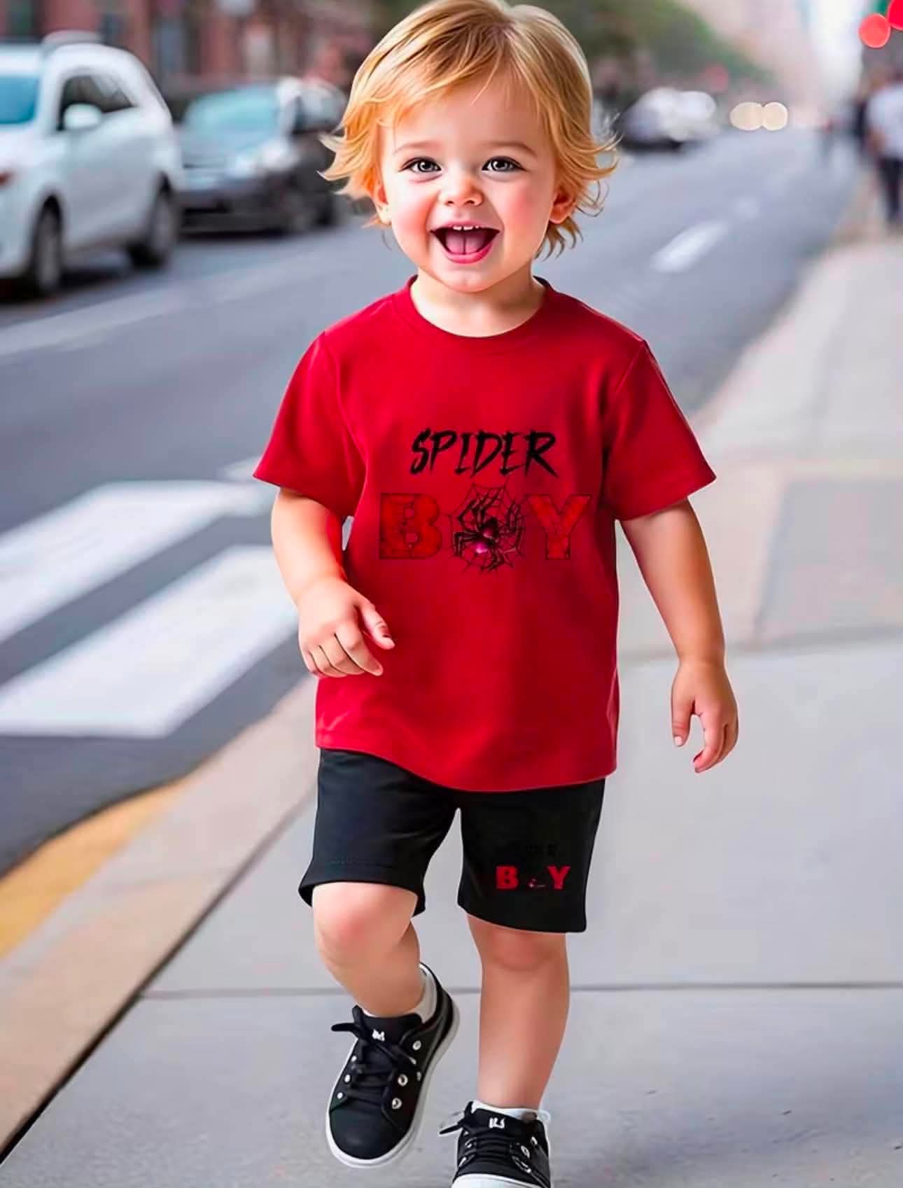 Spider Boy Short Sets