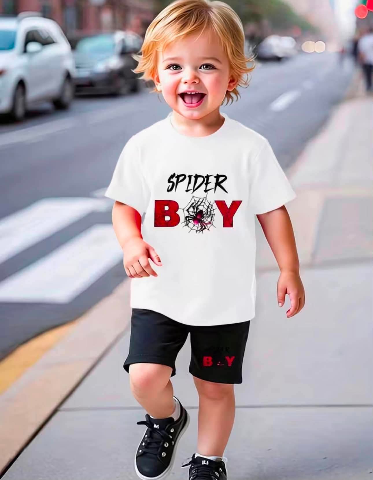 Spider Boy Short Sets