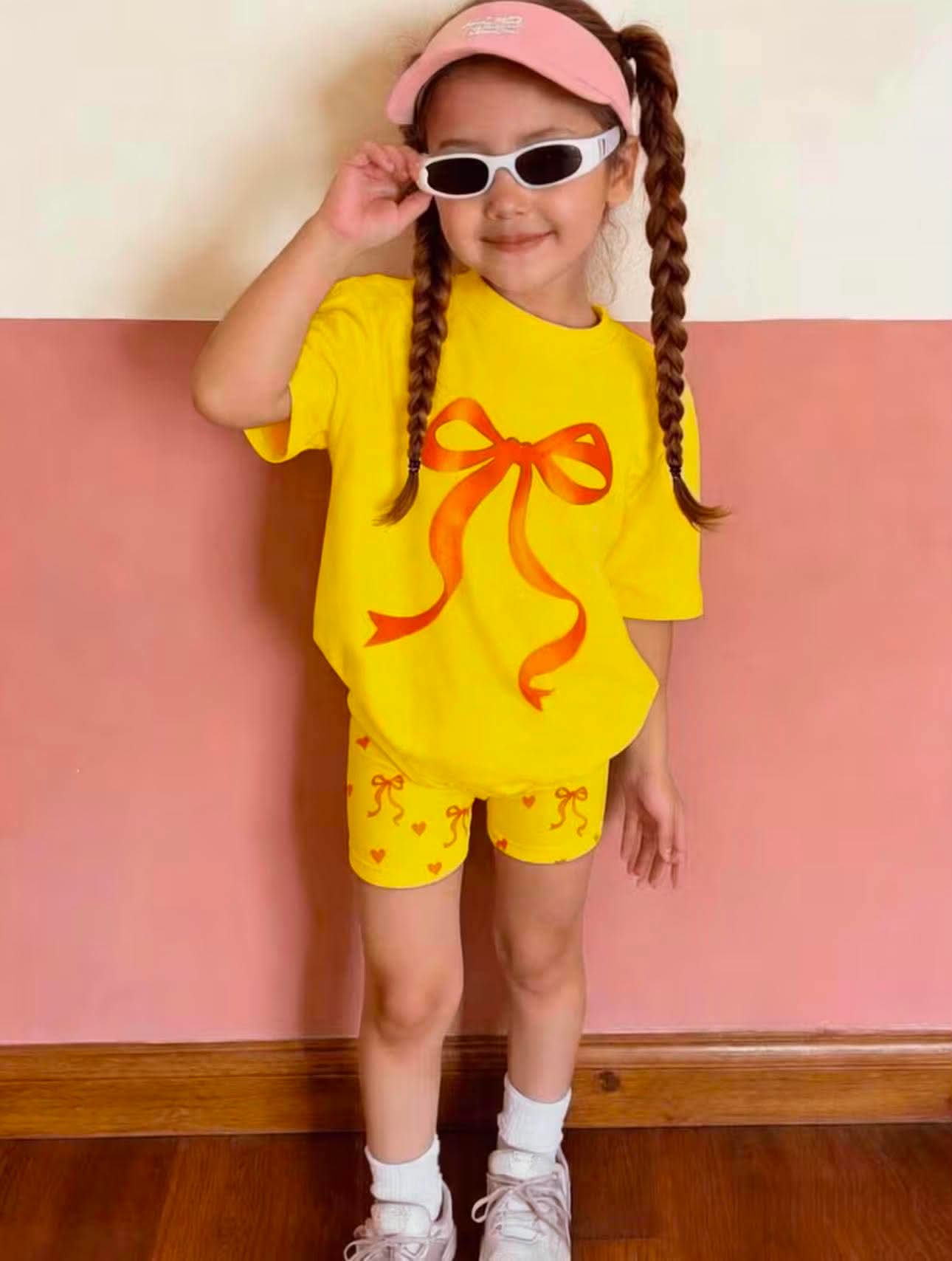 Girls Bow Short Sets
