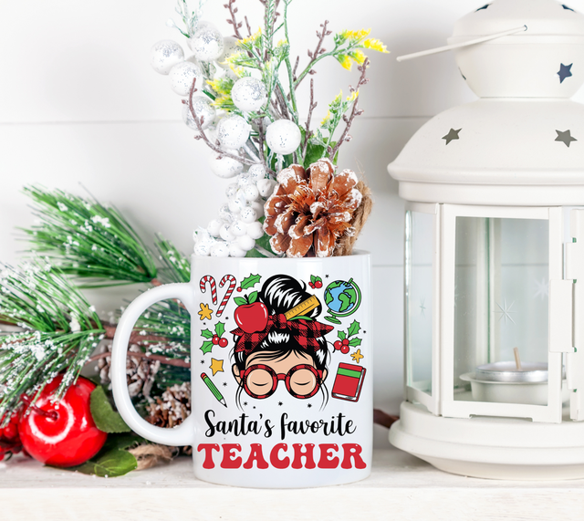 Santas Favourite Teacher Mug