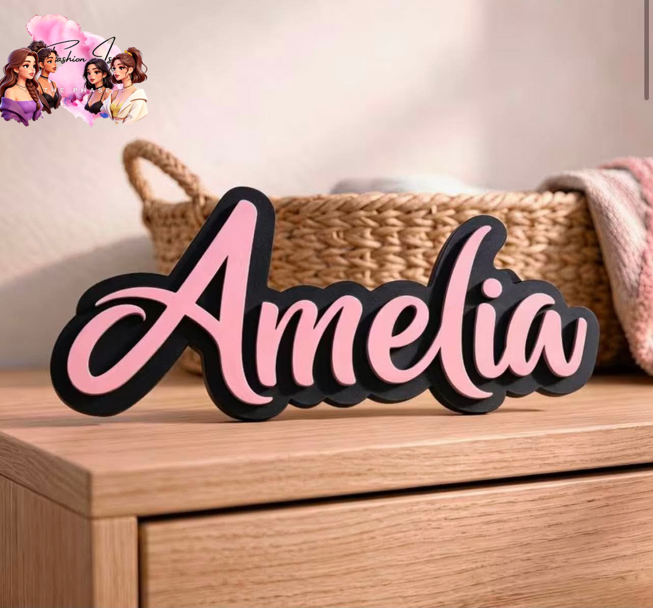 2D Personlised Name Sign