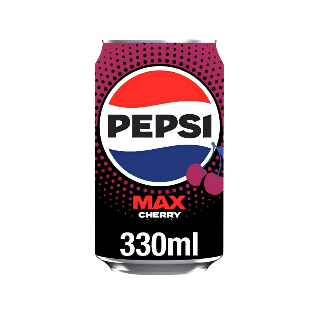 Pepsi Max Cherry Drink Cans 24x330ml