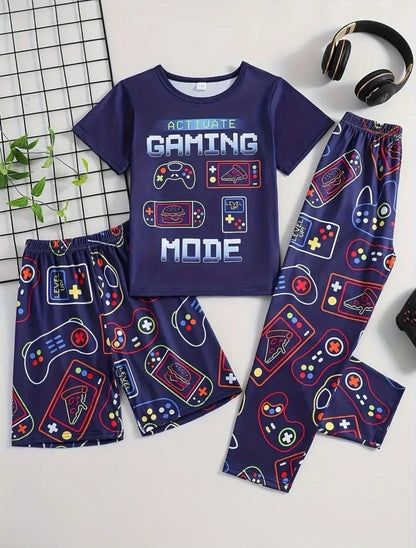 3Pc Boys Console Pyjamas Set
