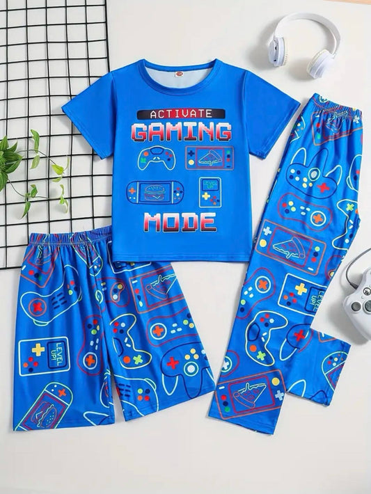 3Pc Boys Console Pyjamas Set