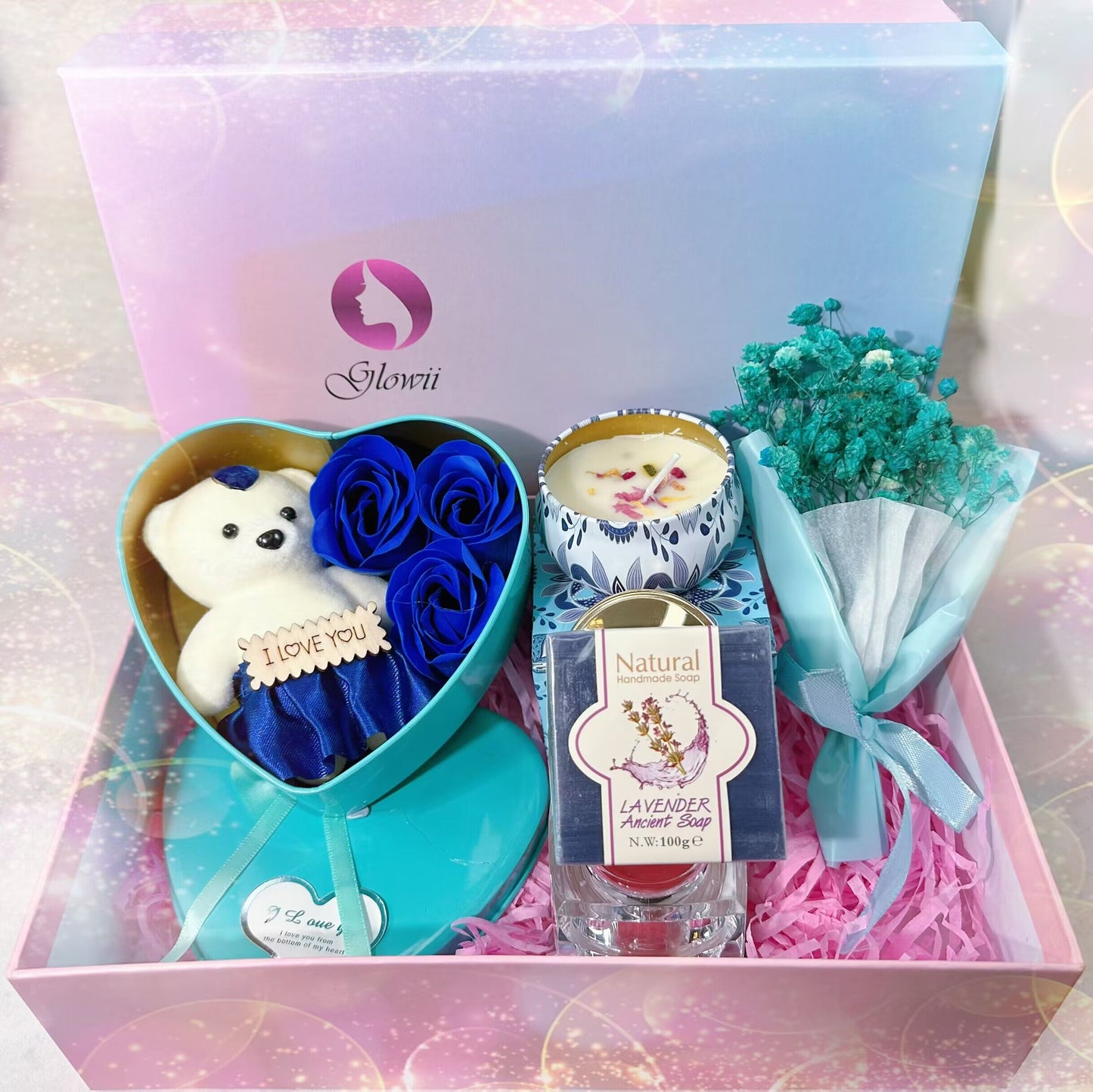 Blue Bear Hamper Box