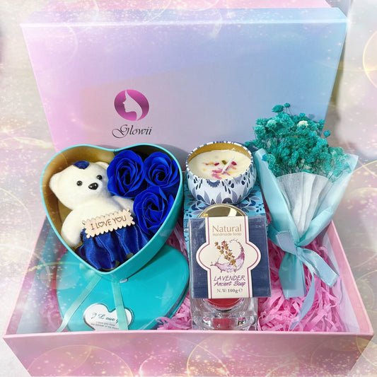 Blue Bear Hamper Box