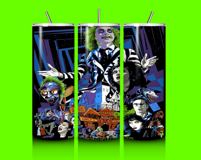 Beetlejuice 20oz tumbler