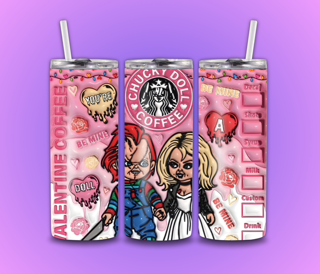 Chucky & Chucky bride 20oz tumbler