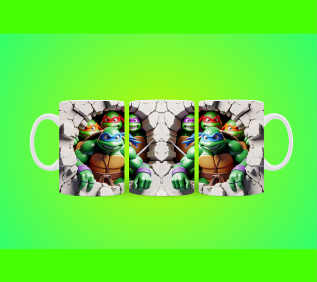 Ninja Turtle 3d mug