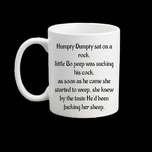 Rude adult nursery rhyme cup