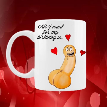 Birthday penis mug