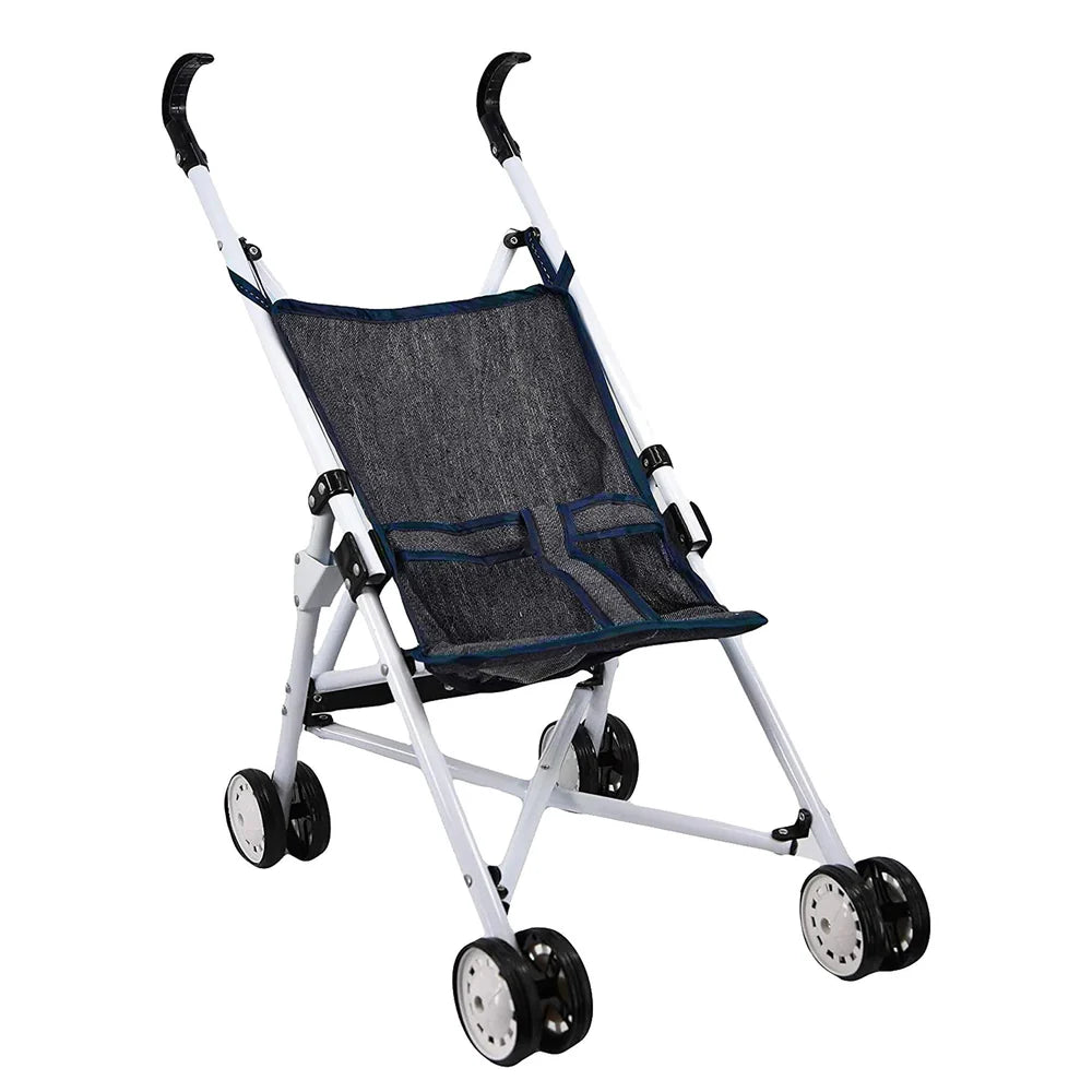 Black Baby Doll Foldable Stroller