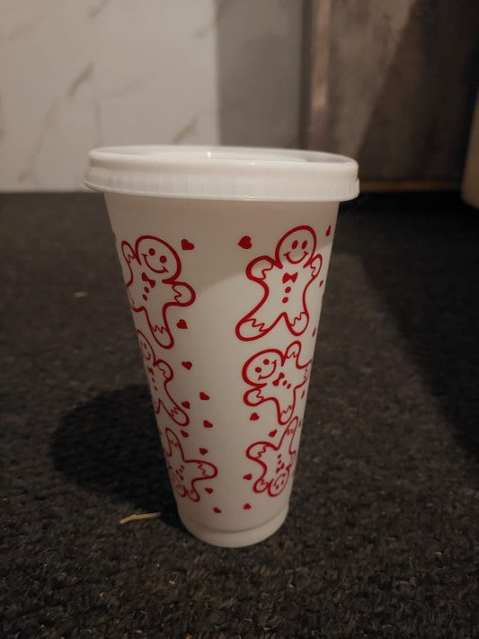 Gingerbread men cold cup