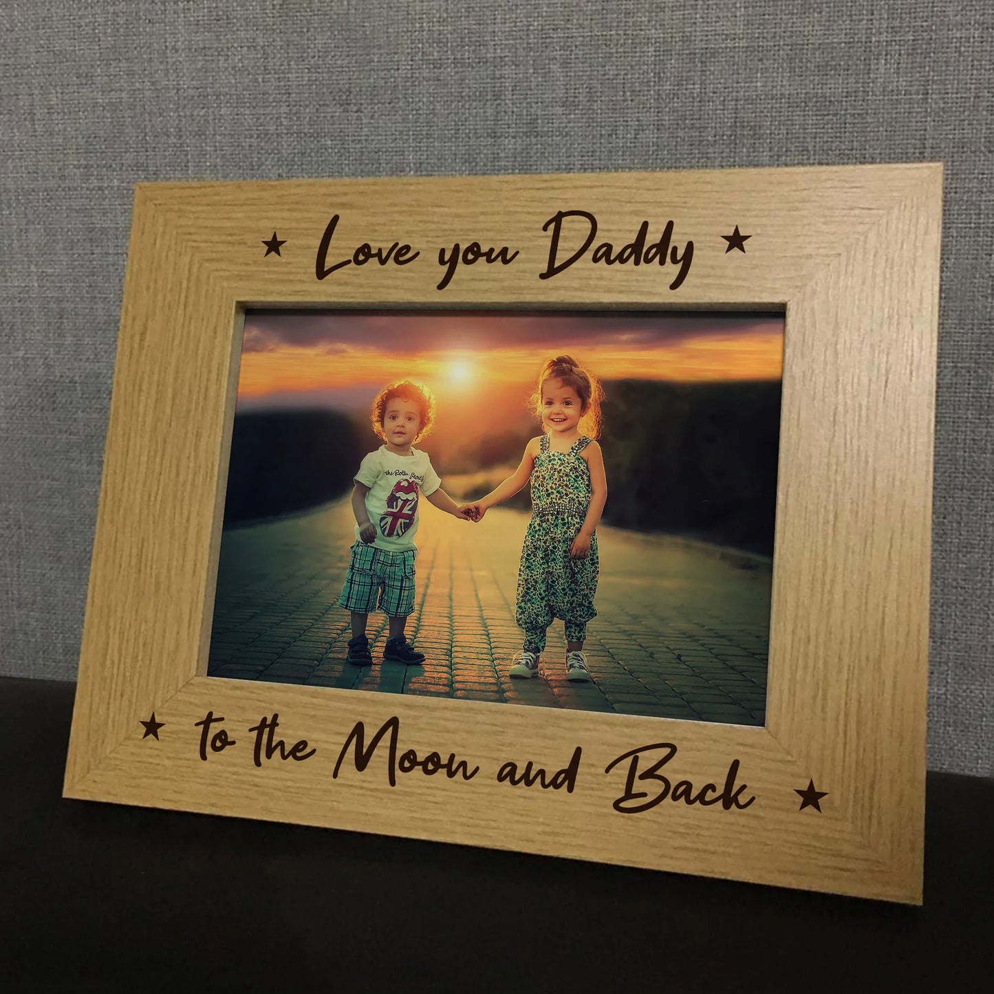 Love you daddy to the moon and back frame