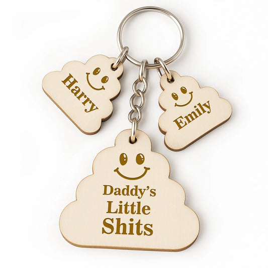 Personalised Fathers Day Gifts For Him Funny Engraved Keyring