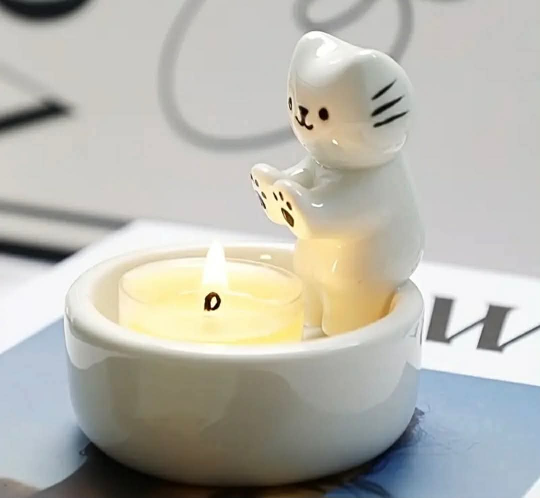 Cat Candle Holder