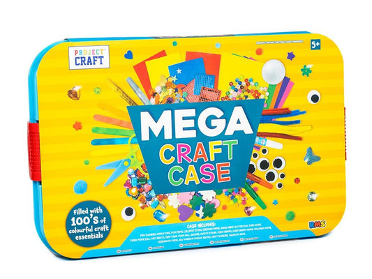Mega Craft Case 100’s of Colourful Craft Essentials for Ages 5+