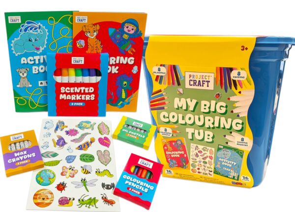 My Big Colouring Tub -Crafts Activity Set for Children Age 3+