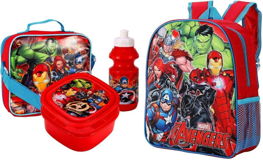 Marvel Avengers Back To School Set Includes Backpack With Lunch Bag Set