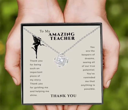 Teacher necklace gift