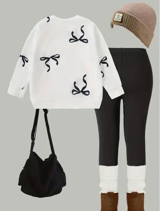 Girl bow 2pc set