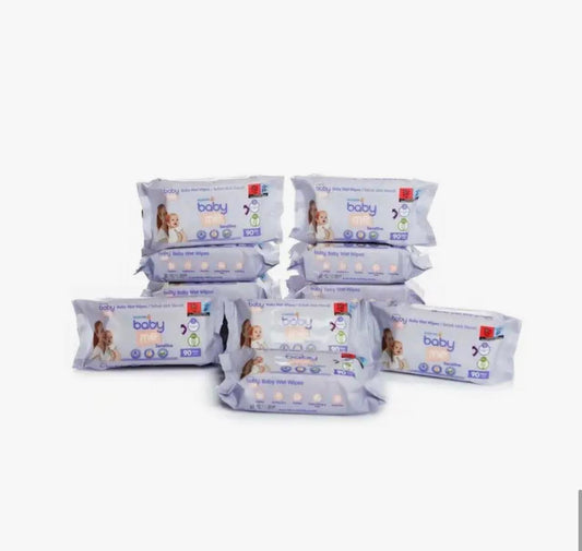 Baby Me Sensitive Baby Wipes 12X90pcs