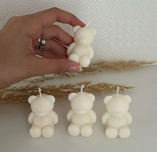 1pc Cute Mini Bear Smokeless Scented Candle
