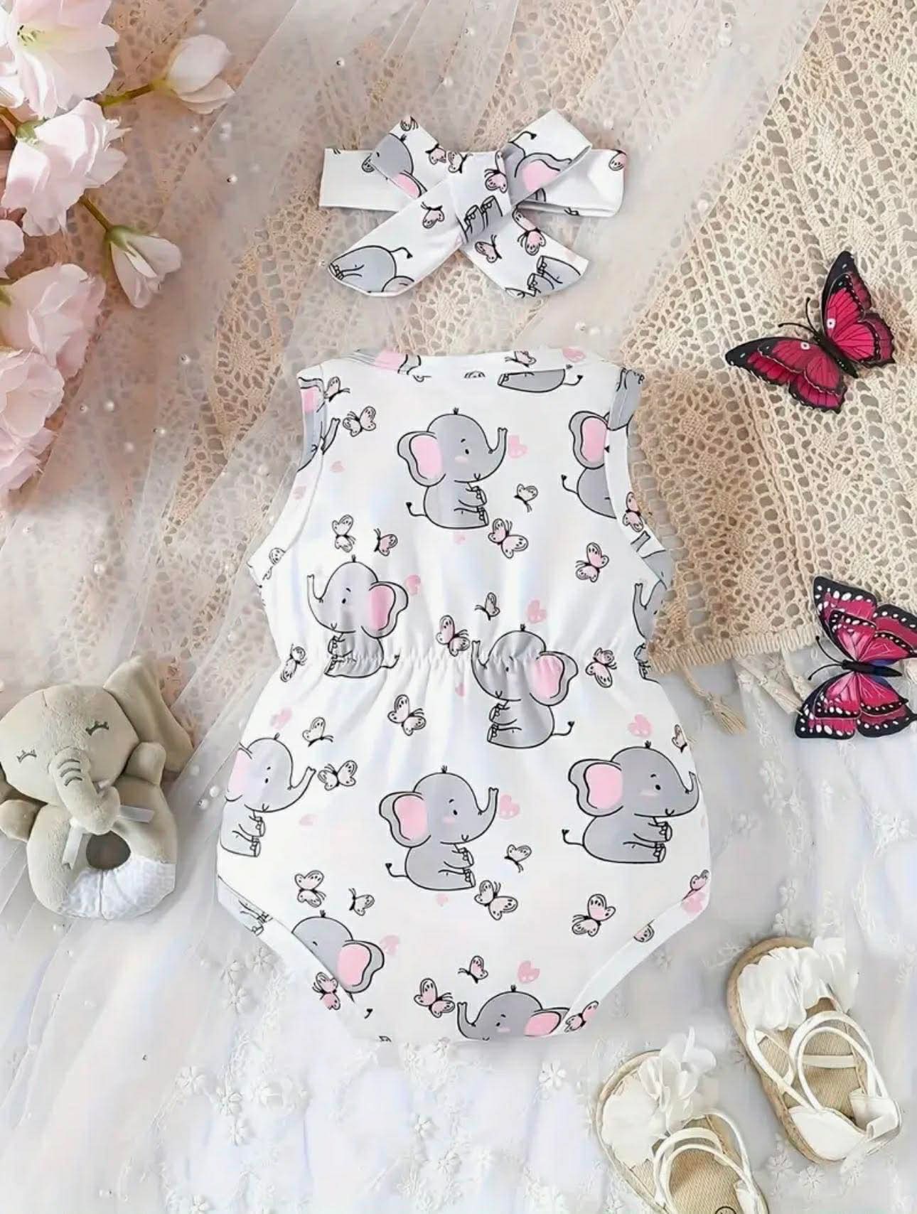 Cute Elephant Romper