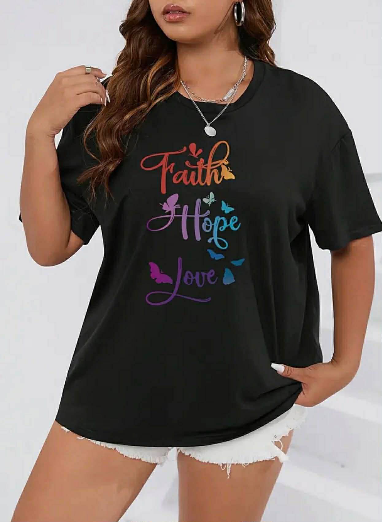 Plus Size Women’s Casual Short Sleeve T-Shirt