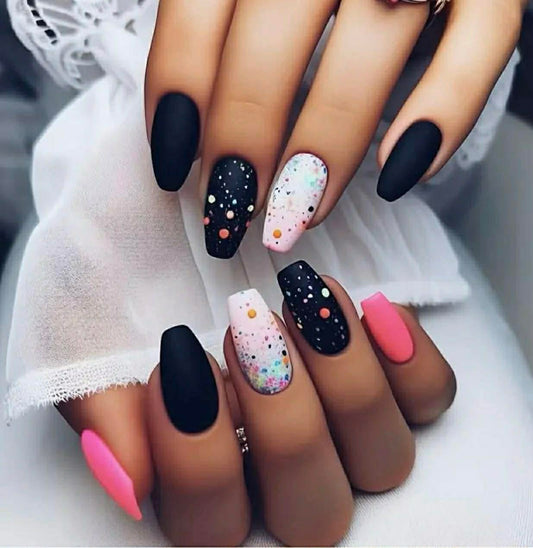 Frosted Ballet Style Press On Nails
