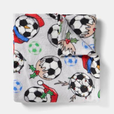 Christmas Football Throw - PRE-ORDER DUE IN AUGUST