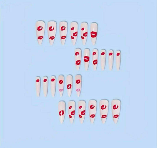 Lip Print Press On Nails