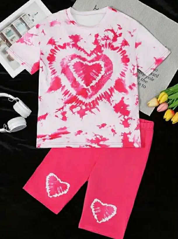 Girls Tie-Dye Short Set