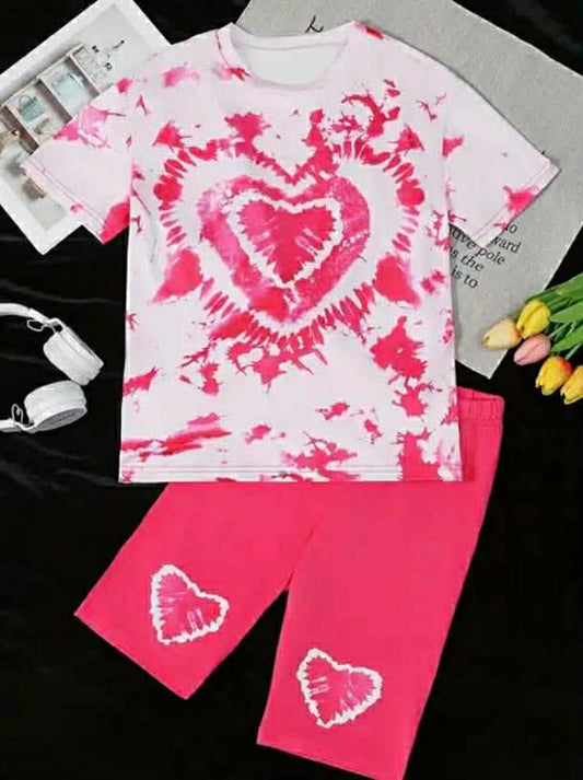 Girls Tie-Dye Short Set