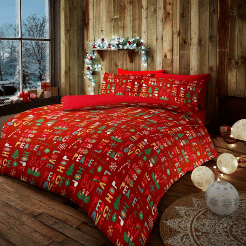 ULTRA SOFT DUVET SET XMAS SLOGAN