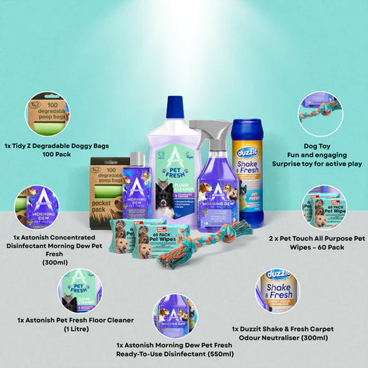 8 Piece Dog Cleaning Bundle All-in-One Pet Hygiene Kit