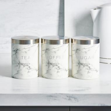 3 Piece Tea Coffee Sugar Canisters - Pre-Order