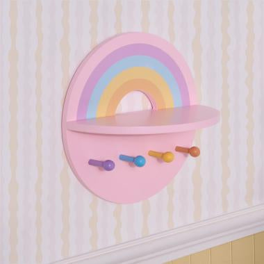 Rainbow Shelf with Hooks - Pre-Order