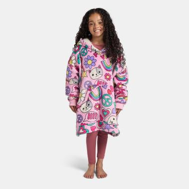 Kids Positive Vibes Print Hoodie Blanket - Pre-Order