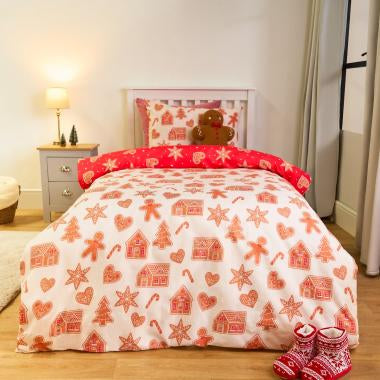 Gingerbread Print Duvet Cover Set - Pre-Order