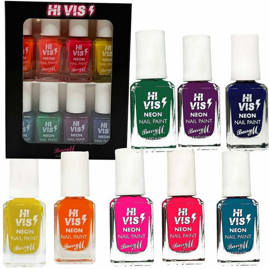 Barry M 8pcs Hi Vis Nail Polish Boxed Gift Set