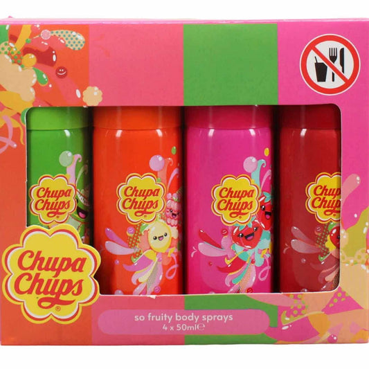 Chupa Chups 4 x 50ml So Fruity Body Spray Gift Set