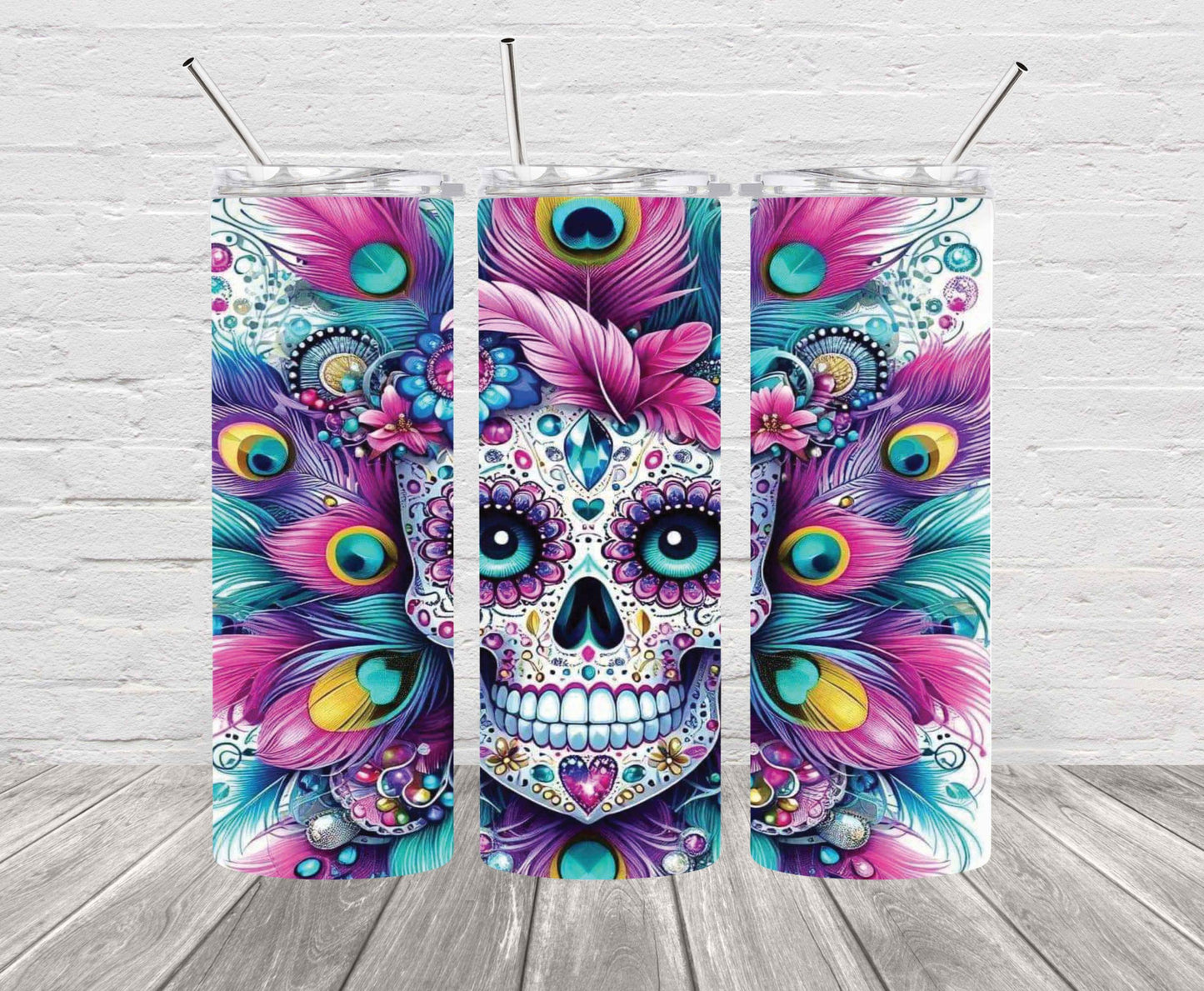 Candy Skull Tumbler