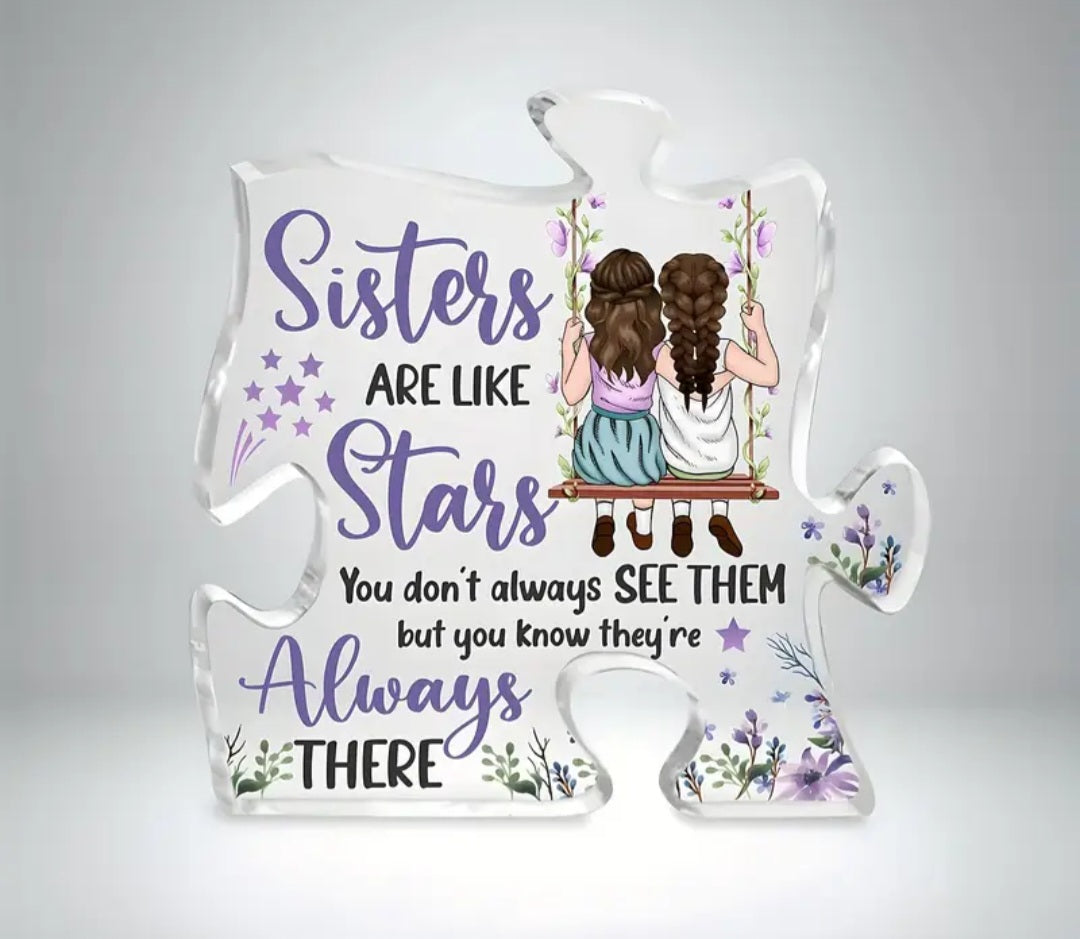 Sisters Are Like Stars Plaque