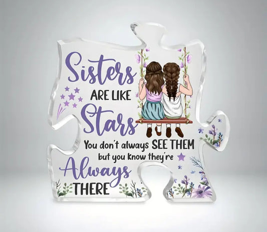 Sisters Are Like Stars Plaque