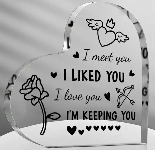 I'm Keeping You Plaque