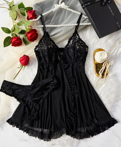 Plus Size Babydoll Set