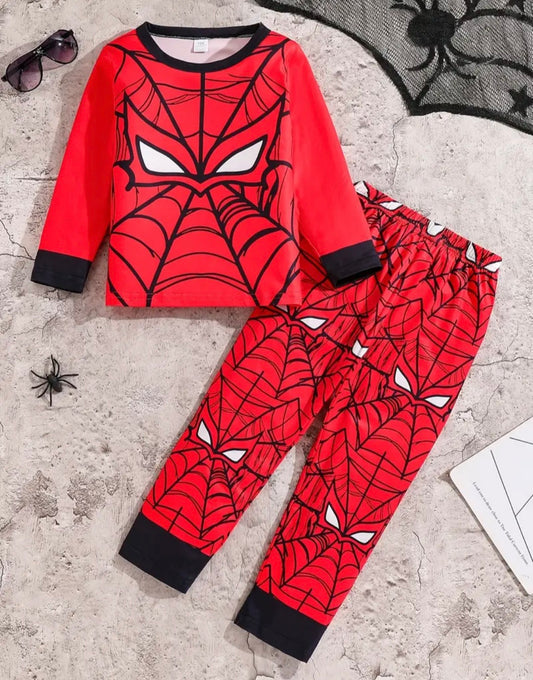 Boys Spider Print Pyjamas Set
