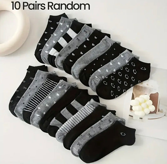 Ladies 10pc Socks